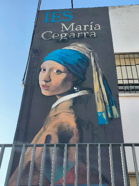 Graffiti La Joven de la Perla - Centro educativo en Union (La) - foto 2